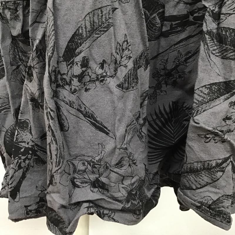 オペークドットクリップ OPAQUE.CLIP ワンピース ロングスカート 637-54358 ティアードワンピース 半袖ワンピース ロングワンピース フレアワンピース 0 総柄 灰 / グレー /  レディース USED 古着 中古 10099142