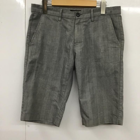 バーバリーブラックレーベル BURBERRY BLACK LABEL パンツ ショートパンツ D1R80-546-07 グレンチェック ロゴ、文字 白 / ホワイト / X 黒 / ブラック / X 灰 / グレー /  メンズ USED 古着 中古 10099148