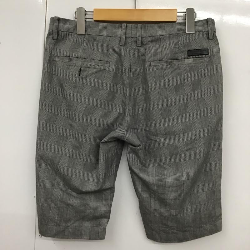 バーバリーブラックレーベル BURBERRY BLACK LABEL パンツ ショートパンツ D1R80-546-07 グレンチェック ロゴ、文字 白 / ホワイト / X 黒 / ブラック / X 灰 / グレー /  メンズ USED 古着 中古 10099148