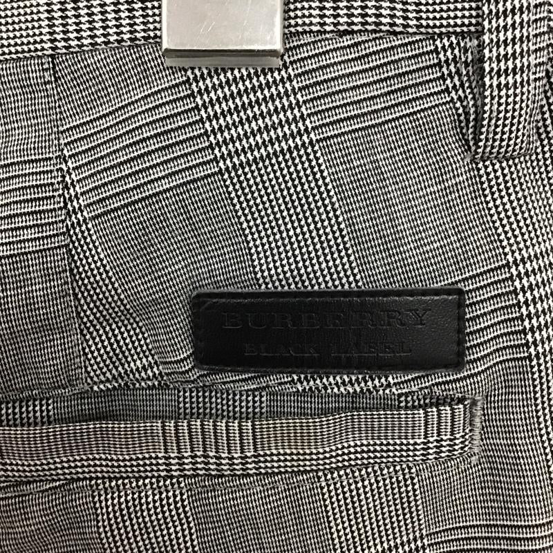 バーバリーブラックレーベル BURBERRY BLACK LABEL パンツ ショートパンツ D1R80-546-07 グレンチェック ロゴ、文字 白 / ホワイト / X 黒 / ブラック / X 灰 / グレー /  メンズ USED 古着 中古 10099148