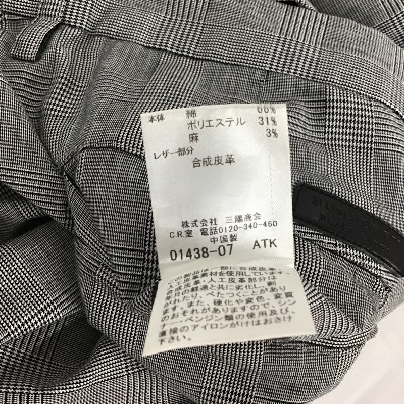 バーバリーブラックレーベル BURBERRY BLACK LABEL パンツ ショートパンツ D1R80-546-07 グレンチェック ロゴ、文字 白 / ホワイト / X 黒 / ブラック / X 灰 / グレー /  メンズ USED 古着 中古 10099148