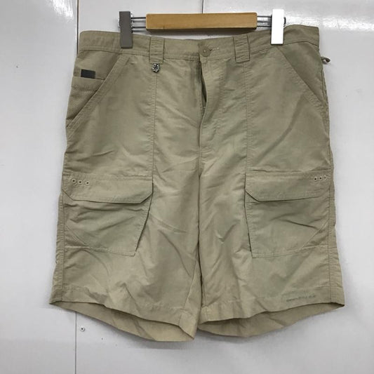 コロンビア Columbia パンツ ショートパンツ PFGショーツ 36インチ ロゴ、文字 ベージュ / ベージュ /  メンズ USED 古着 中古 10099159