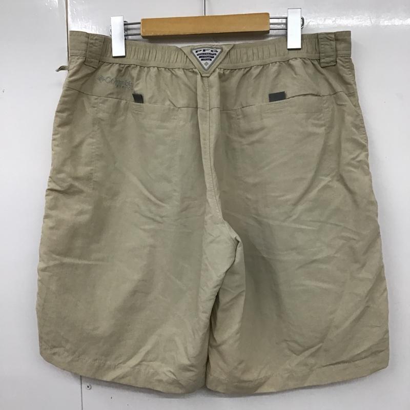 コロンビア Columbia パンツ ショートパンツ PFGショーツ 36インチ ロゴ、文字 ベージュ / ベージュ /  メンズ USED 古着 中古 10099159