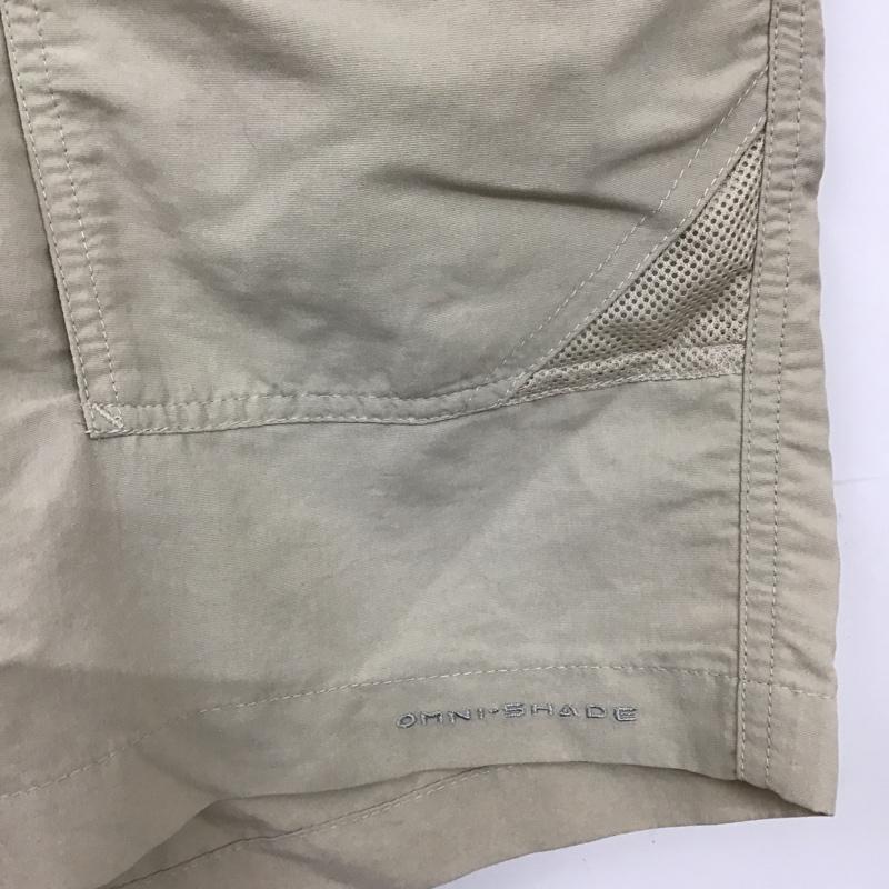 コロンビア Columbia パンツ ショートパンツ PFGショーツ 36インチ ロゴ、文字 ベージュ / ベージュ /  メンズ USED 古着 中古 10099159