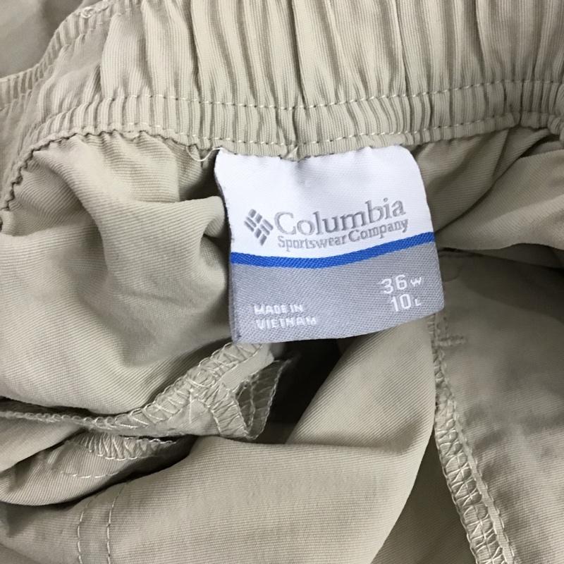 コロンビア Columbia パンツ ショートパンツ PFGショーツ 36インチ ロゴ、文字 ベージュ / ベージュ /  メンズ USED 古着 中古 10099159