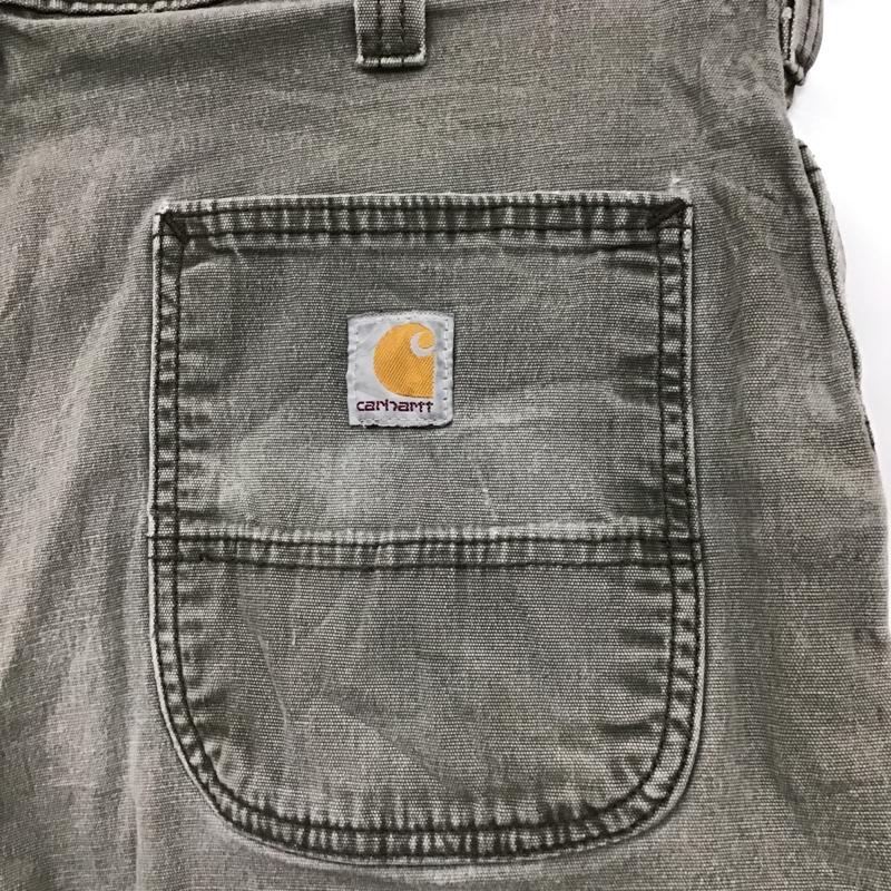 カーハート Carhartt パンツ ショートパンツ 102514-217 Relaxed Fit 36 ロゴ、文字 カーキ / カーキ /  メンズ USED 古着 中古 10099160