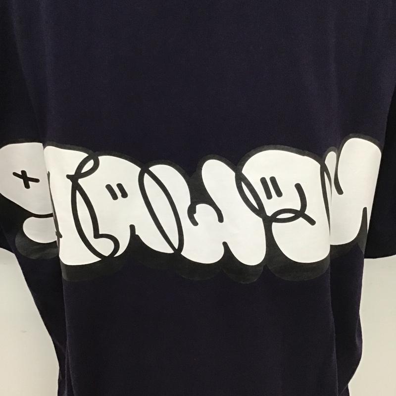 フリークスストア FREAK'S STORE Tシャツ 半袖 New Air Production newair graffiti グラフィック プリント タグ付き L ロゴ、文字 紫 / パープル /  メンズ USED 古着 中古 10099161