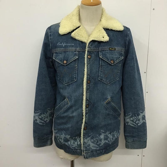 ラングラー Wrangler ジャケット、上着 ジャケット、ブレザー S9168 ロンハーマン ランチコート デニムジャケット Gジャン S 花柄 青 / ブルー /  メンズ USED 古着 中古 10099174