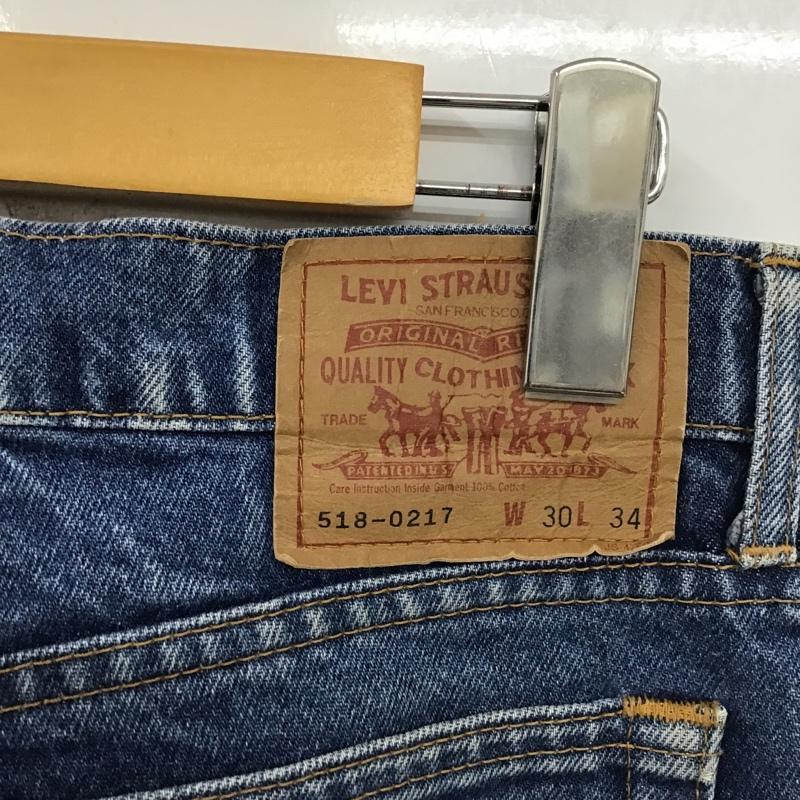 リーバイス Levi's パンツ デニム、ジーンズ 518-0243 518-0217 30インチ W30 L34 30インチ 無地 青 / ブルー /  メンズ USED 古着 中古 10099179