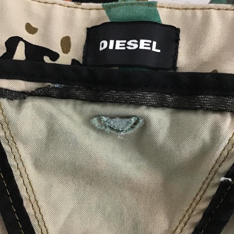 ディーゼル DIESEL パンツ ショートパンツ P-FRANK-SHO-CAM ハーフパンツ ミリタリー ロゴ 30 カモフラージュ柄・迷彩 カーキ / カーキ / X ベージュ / ベージュ / X 茶 / ブラウン / X 黒 / ブラック /  メンズ USED 古着 中古 10099193