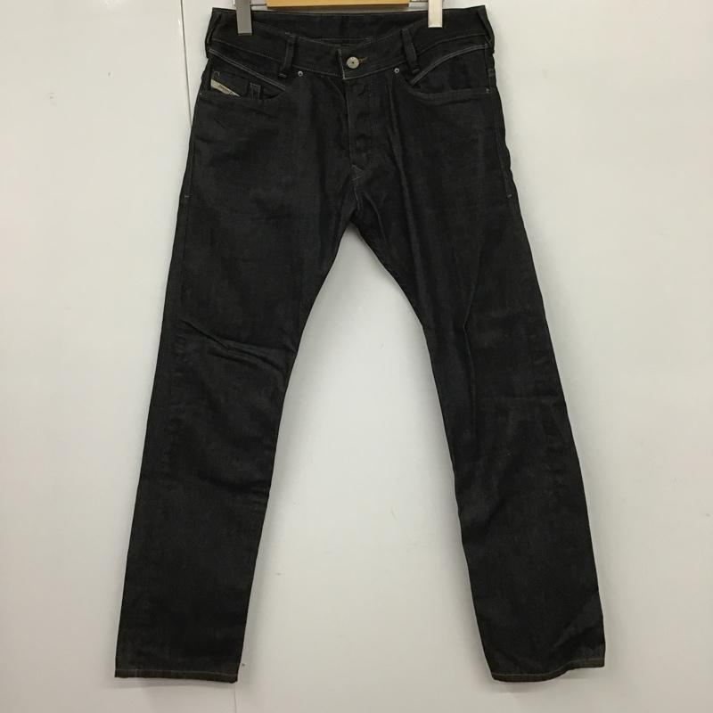 ディーゼル DIESEL パンツ デニム、ジーンズ 00T0010085E ボタンフライ W29 L30 29インチ 刺繍 インディゴ / インディゴ /  メンズ USED 古着 中古 10099196