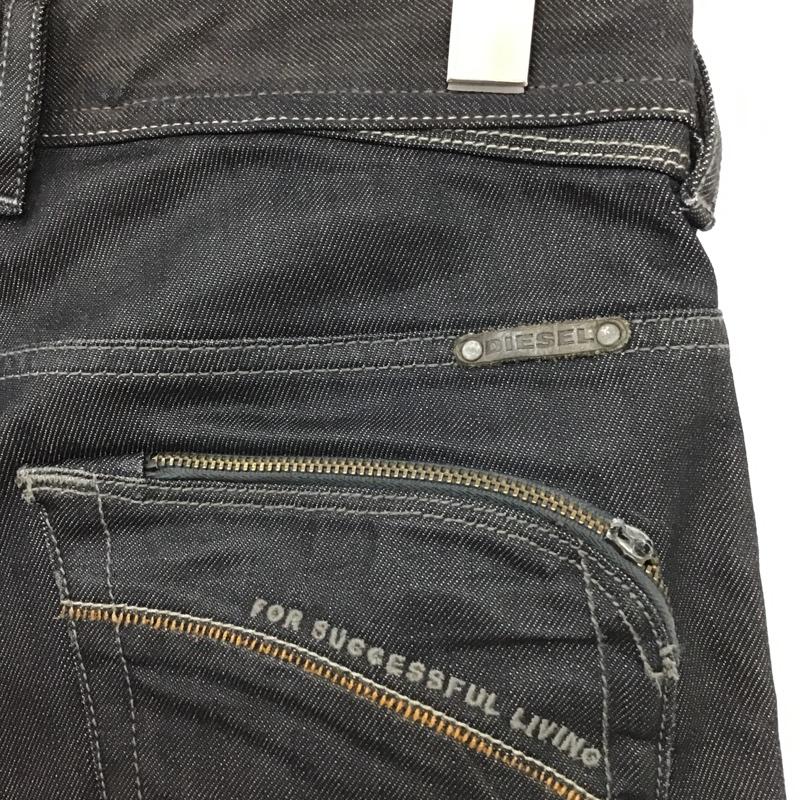 ディーゼル DIESEL パンツ デニム、ジーンズ 00T0010085E ボタンフライ W29 L30 29インチ 刺繍 インディゴ / インディゴ /  メンズ USED 古着 中古 10099196
