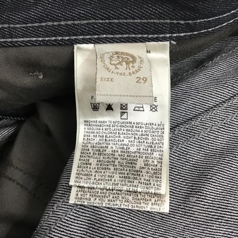 ディーゼル DIESEL パンツ デニム、ジーンズ 00T0010085E ボタンフライ W29 L30 29インチ 刺繍 インディゴ / インディゴ /  メンズ USED 古着 中古 10099196