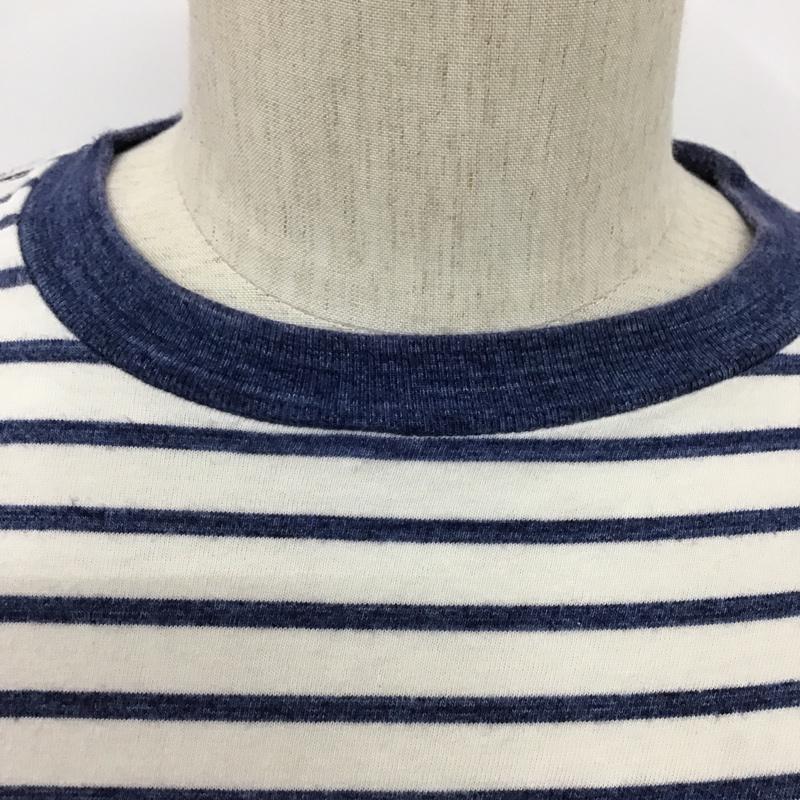 ヒューマンメード HUMAN MADE Tシャツ 半袖 ボーダー ハート XL ロゴ、文字 白 / ホワイト / X 青 / ブルー /  メンズ USED 古着 中古 10099204