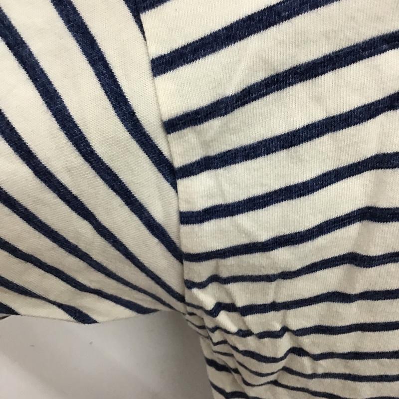 ヒューマンメード HUMAN MADE Tシャツ 半袖 ボーダー ハート XL ロゴ、文字 白 / ホワイト / X 青 / ブルー /  メンズ USED 古着 中古 10099204