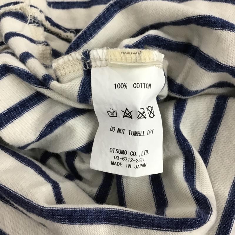 ヒューマンメード HUMAN MADE Tシャツ 半袖 ボーダー ハート XL ロゴ、文字 白 / ホワイト / X 青 / ブルー /  メンズ USED 古着 中古 10099204