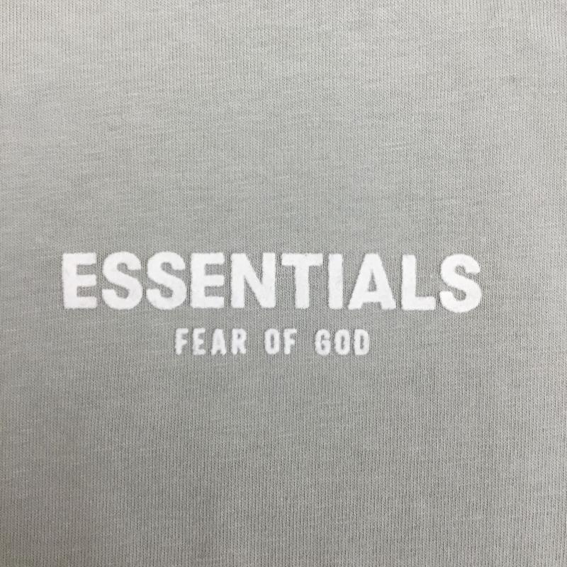 エッセンシャルズ ESSENTIALS Tシャツ 長袖 L ロゴ、文字 薄緑 / ライトグリーン /  メンズ USED 古着 中古 10099206