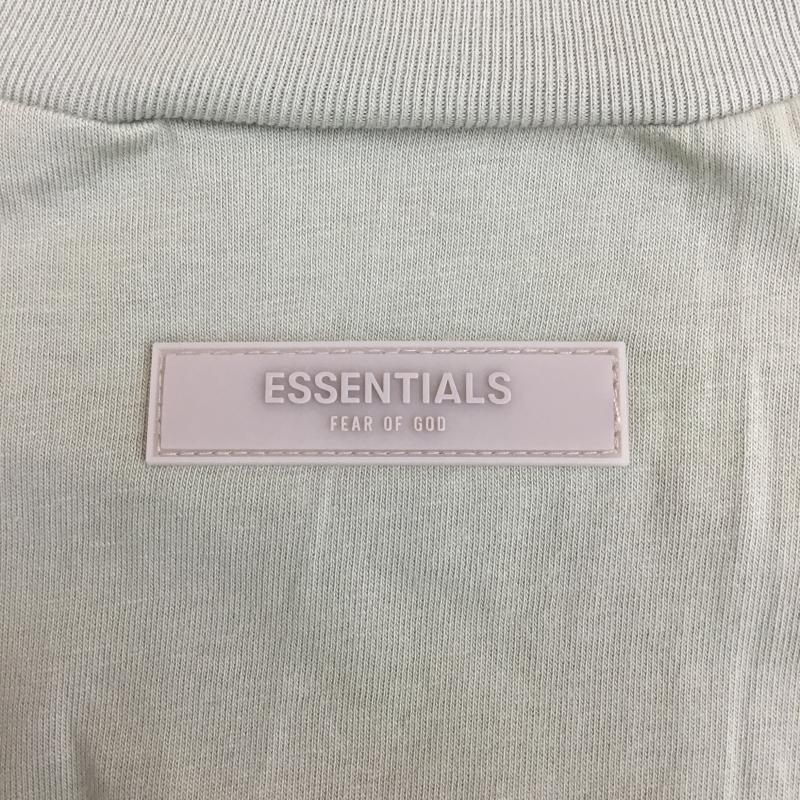 エッセンシャルズ ESSENTIALS Tシャツ 長袖 L ロゴ、文字 薄緑 / ライトグリーン /  メンズ USED 古着 中古 10099206