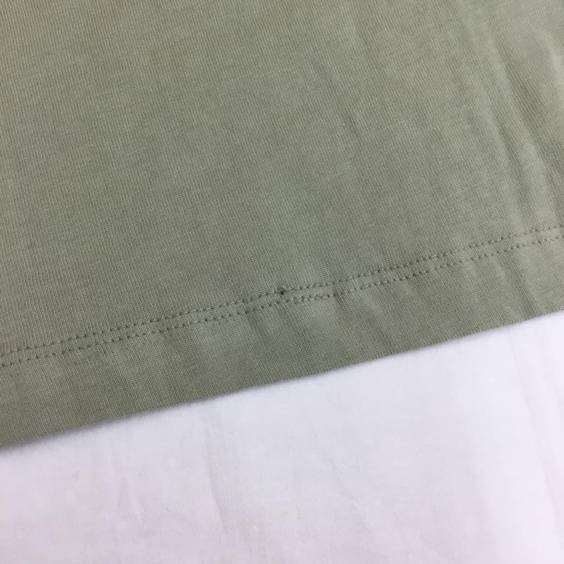 エッセンシャルズ ESSENTIALS Tシャツ 長袖 L ロゴ、文字 薄緑 / ライトグリーン /  メンズ USED 古着 中古 10099206