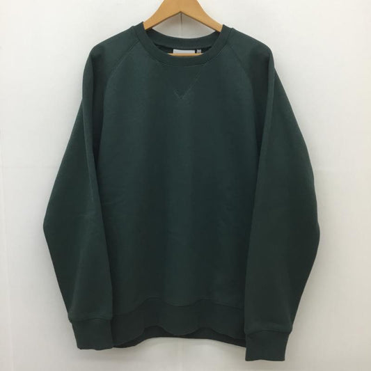 カーハートダブリューアイピー Carhartt WIP トレーナー 長袖 XL ロゴ、文字 X ワンポイント 緑 / グリーン /  メンズ USED 古着 中古 10099207