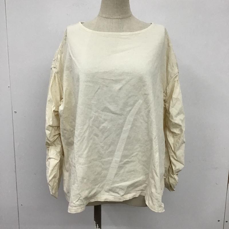 ネストローブ nest Robe カットソー 長袖 01173-1080 長袖カットソー クルーネックカットソー 無地 パフスリーブカットソー FREE 無地 オフホワイト / オフホワイト /  レディース USED 古着 中古 10099221