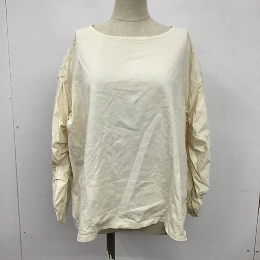 ネストローブ nest Robe カットソー 長袖 01173-1080 長袖カットソー クルーネックカットソー 無地 パフスリーブカットソー FREE 無地 オフホワイト / オフホワイト /  レディース USED 古着 中古 10099221