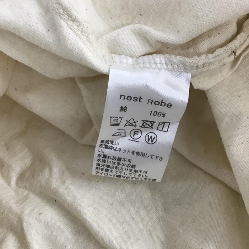 ネストローブ nest Robe カットソー 長袖 01173-1080 長袖カットソー クルーネックカットソー 無地 パフスリーブカットソー FREE 無地 オフホワイト / オフホワイト /  レディース USED 古着 中古 10099221