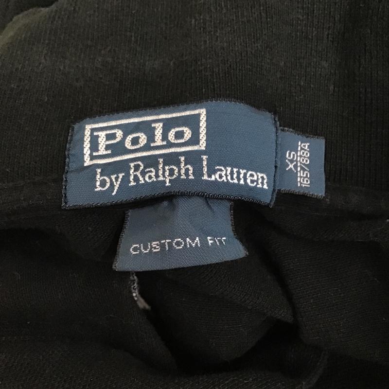 ラルフローレン RALPHLAUREN ポロシャツ 半袖 半袖カットソー 半袖ポロシャツ カラーシャツ 刺繍 ショートスリーブカットソー XS ロゴ、文字 X 刺繍 黒 / ブラック /  メンズ USED 古着 中古 10099235