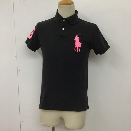 ポロバイラルフローレン Polo by RALPH LAUREN ポロシャツ 半袖 半袖カットソー ポロシャツ カラーシャツ カジュアルシャツ S ロゴ、文字 黒 / ブラック /  メンズ USED 古着 中古 10099256