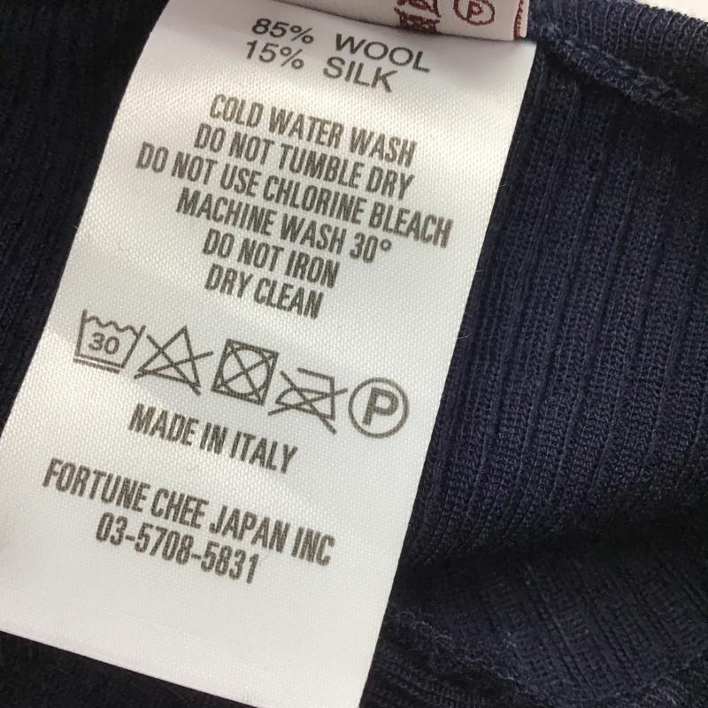 ジチピ gicipi カットソー 長袖 長袖カットソー クルーネックカットソー ロングスリーブカットソー リブカットソー ストレッチ 3 無地 紺 / ネイビー /  レディース USED 古着 中古 10099262