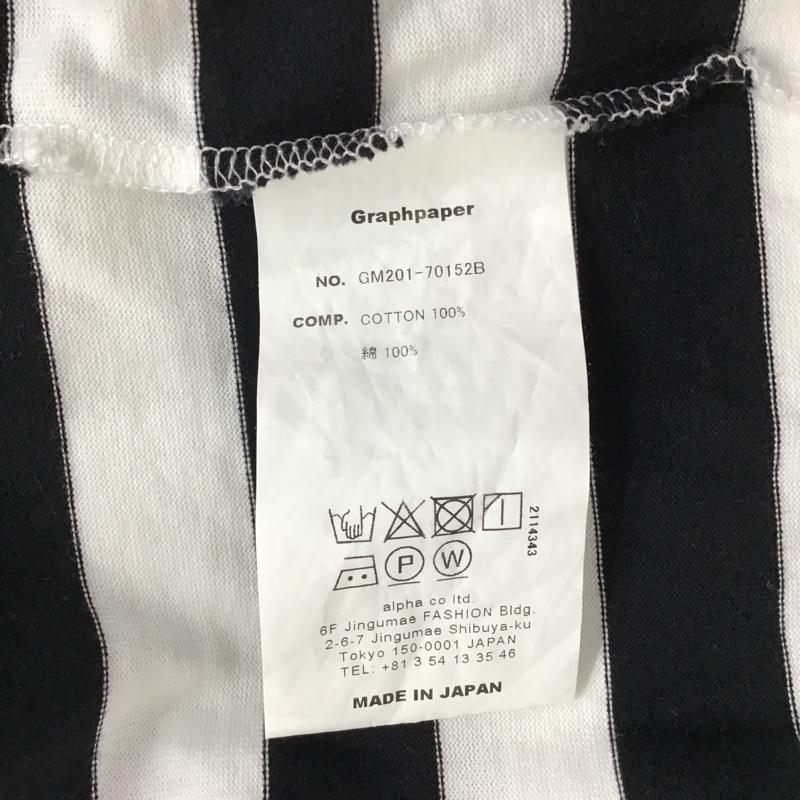 グラフペーパー Graphpaper Tシャツ 長袖 ボーダー gm201-70152B M ボーダー柄 マルチカラー / マルチカラー /  メンズ USED 古着 中古 10099263