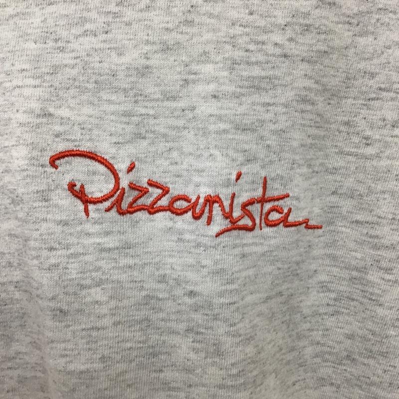 ピザ二スタ！ PIZZANISTA! Tシャツ 半袖 1226390000004 FREAK'S STORE 別注 Loose Fit バックプリント L ロゴ、文字 灰 / グレー /  メンズ USED 古着 中古 10099312