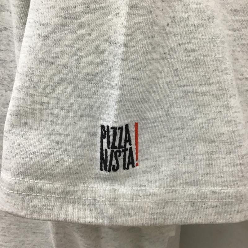 ピザ二スタ！ PIZZANISTA! Tシャツ 半袖 1226390000004 FREAK'S STORE 別注 Loose Fit バックプリント L ロゴ、文字 灰 / グレー /  メンズ USED 古着 中古 10099312