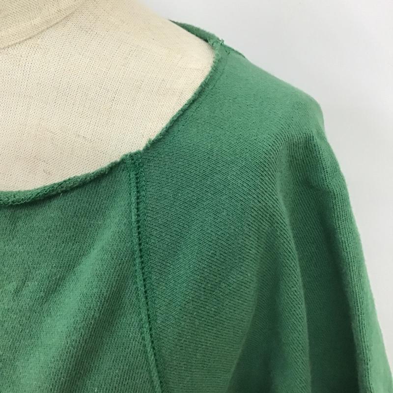 チャンピオン Champion カットソー 半袖 CW-P010 スウェット ロゴ、文字 緑 / グリーン /  レディース USED 古着 中古 10099316