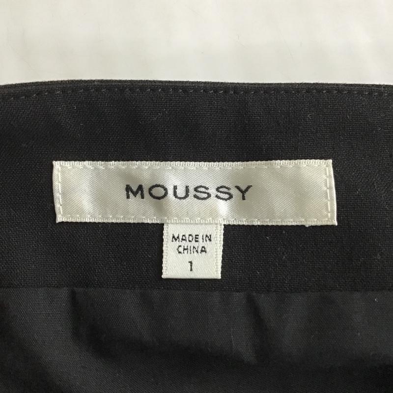 マウジー MOUSSY ワンピース ロングスカート 010GS230-2190 WRAP JUMPER アシンメトリー 1 無地 黒 / ブラック /  レディース USED 古着 中古 10099321