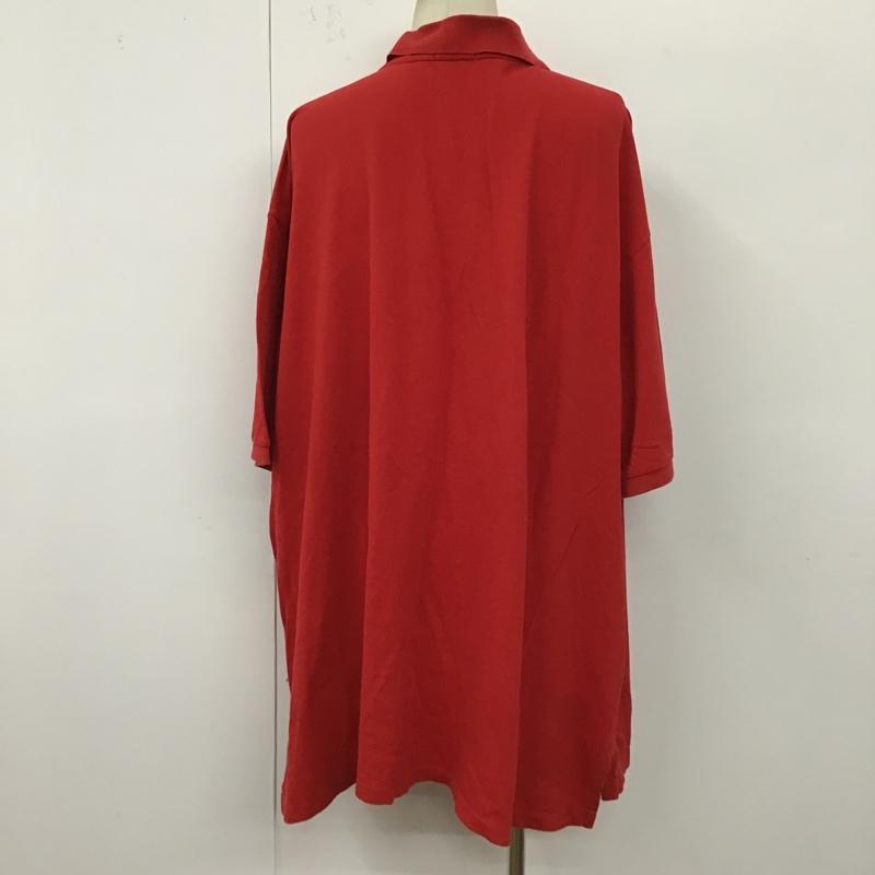 ポロラルフローレン POLO RALPH LAUREN ポロシャツ 半袖 半袖ポロシャツ カラーカットソー BIGサイズ カジュアルカットソー ロゴ、文字 赤 / レッド /  メンズ USED 古着 中古 10099357