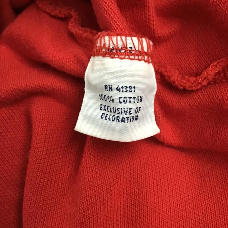 ポロラルフローレン POLO RALPH LAUREN ポロシャツ 半袖 半袖ポロシャツ カラーカットソー BIGサイズ カジュアルカットソー ロゴ、文字 赤 / レッド /  メンズ USED 古着 中古 10099357