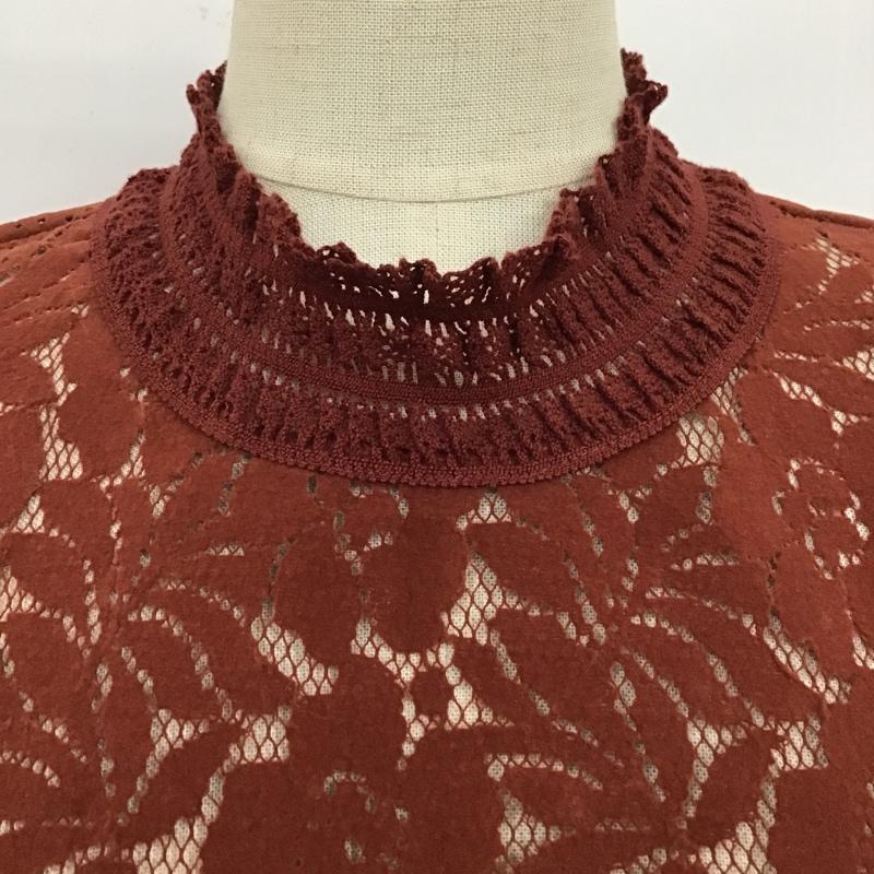 ムルーア MURUA ワンピース ロングスカート 011740400901-02 ワンピース ノースリーブワンピース フリルレースワンピース ロングワンピース サイドスリットワンピース FREE 花柄 えんじ / ワインレッド /  レディース USED 古着 中古 10099358
