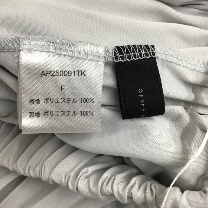 アパートバイローリーズ apart by lowrys スカート ロングスカート プリーツスカート FREE 無地 灰 / グレー /  レディース USED 古着 中古 10099385