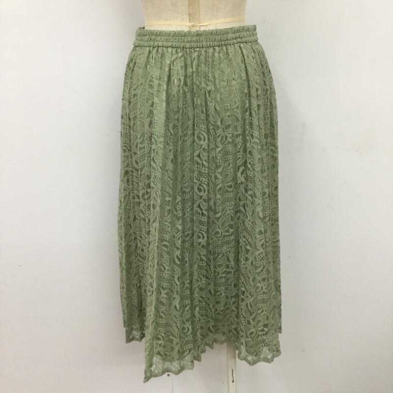 アパートバイローリーズ apart by lowrys スカート ロングスカート レーススカート FREE 無地 薄緑 / ライトグリーン /  レディース USED 古着 中古 10099389