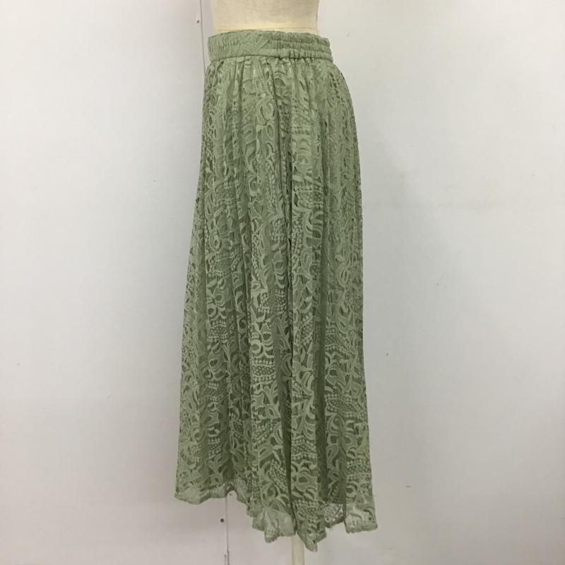 アパートバイローリーズ apart by lowrys スカート ロングスカート レーススカート FREE 無地 薄緑 / ライトグリーン /  レディース USED 古着 中古 10099389