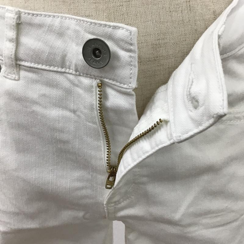 ジーナシス JEANASIS パンツ デニム、ジーンズ M 無地 白 / ホワイト /  レディース USED 古着 中古 10099390
