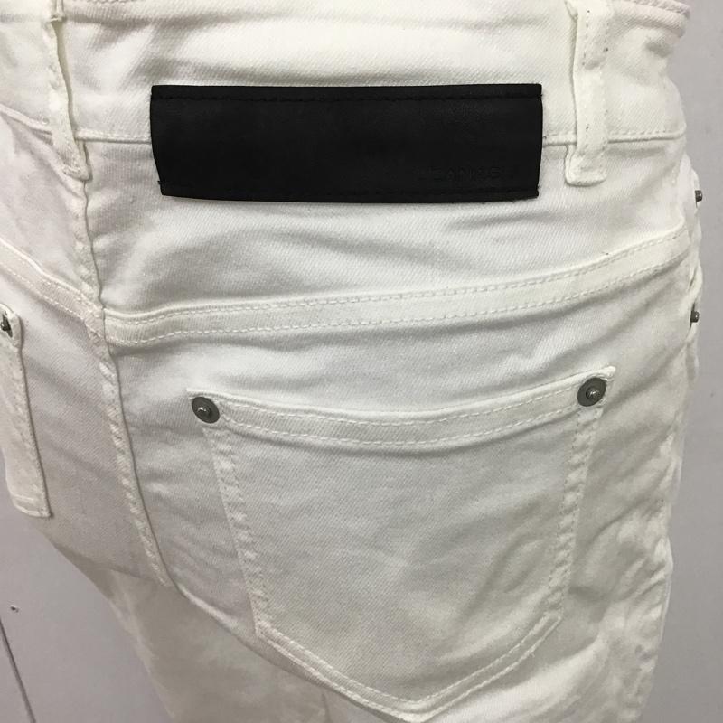 ジーナシス JEANASIS パンツ デニム、ジーンズ M 無地 白 / ホワイト /  レディース USED 古着 中古 10099390