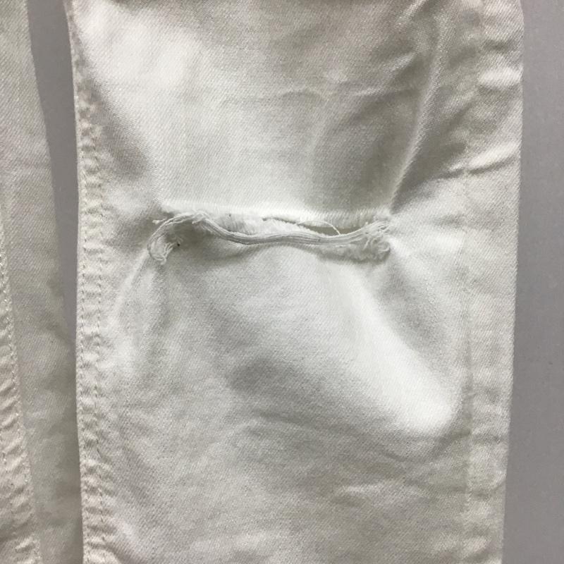 ジーナシス JEANASIS パンツ デニム、ジーンズ M 無地 白 / ホワイト /  レディース USED 古着 中古 10099390