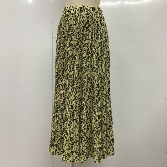 アズールバイマウジー AZUL BY MOUSSY スカート ロングスカート 250DSS31-077B ブーケフラワープリーツスカート ロングスカート フレアスカート カジュアルスカート M 総柄 X 花柄 黒 / ブラック / X 黄 / イエロー /  レディース USED 古着 中古 10099435