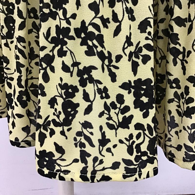アズールバイマウジー AZUL BY MOUSSY スカート ロングスカート 250DSS31-077B ブーケフラワープリーツスカート ロングスカート フレアスカート カジュアルスカート M 総柄 X 花柄 黒 / ブラック / X 黄 / イエロー /  レディース USED 古着 中古 10099435