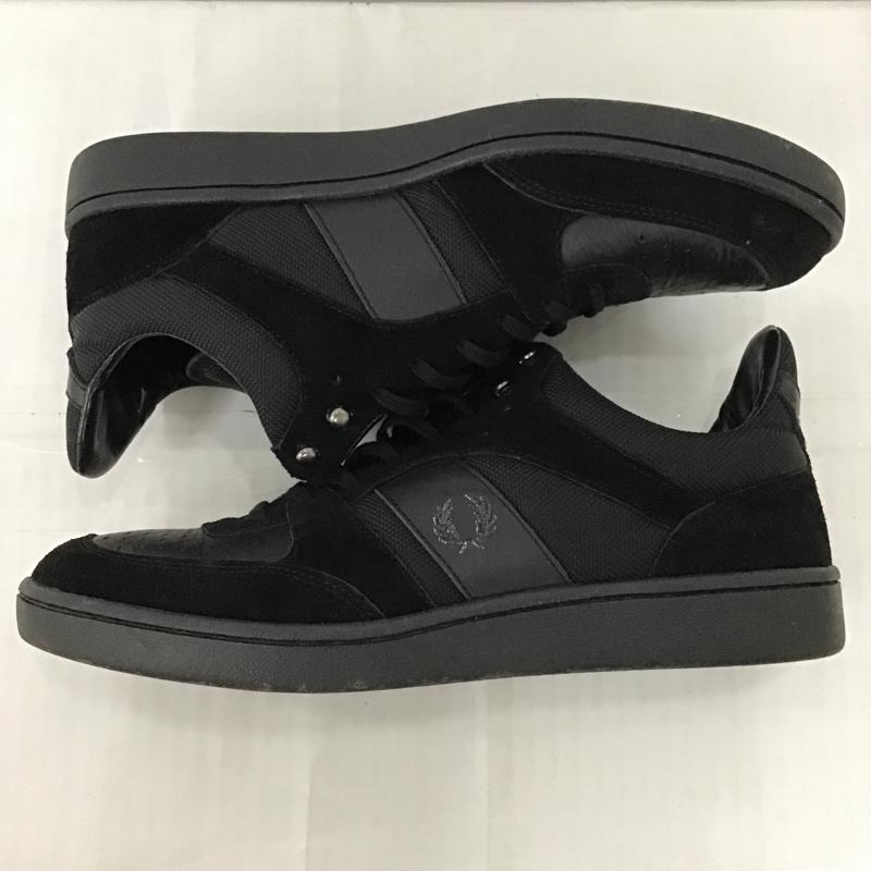 フレッドペリー FRED PERRY スニーカー スニーカー F-29616 UK7 ワンポイント 黒 / ブラック /  メンズ USED 古着 中古 10099475