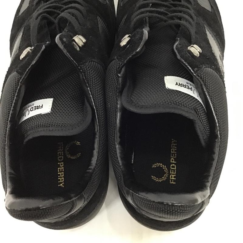 フレッドペリー FRED PERRY スニーカー スニーカー F-29616 UK7 ワンポイント 黒 / ブラック /  メンズ USED 古着 中古 10099475