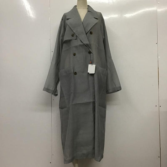 スライ SLY コート トレンチコート 030DSY30-2020 SHEER TRENCH COAT シアー タグ付き FREE 無地 水色 / ライトブルー /  レディース USED 古着 中古 10099481