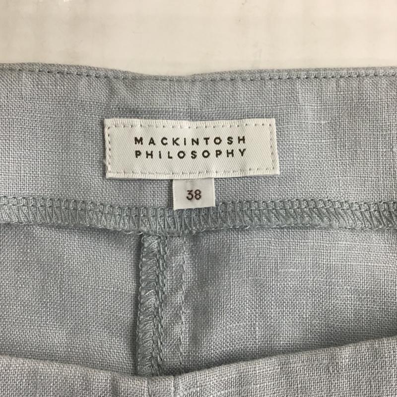 マッキントッシュフィロソフィー MACKINTOSH PHILOSOPH カットソー 半袖 H5M37-116-20 リネン 38 無地 水色 / ライトブルー /  レディース USED 古着 中古 10099488